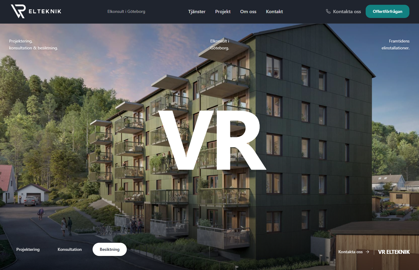VR Elteknik - Elkonsultföretag i Göteborg som erbjuder projektering, konsultation och besiktning för framtidens elinstallationer.